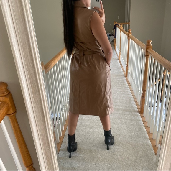 ZARA NWT FAUX LEATHER VEST - Picture 10 of 11